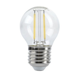 Ampoule E27 2W filament LED G45 2700 kelvin pour guirlande guinguette pas cher Optonica