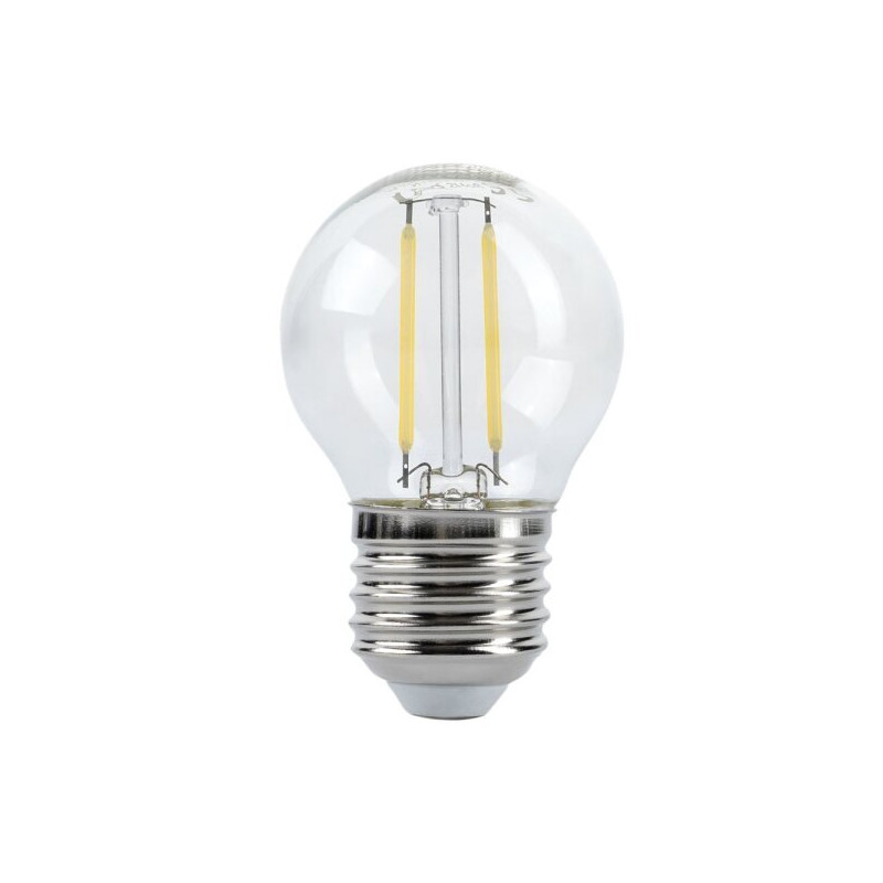 Ampoule E27 2W filament LED G45 2700 kelvin pour guirlande guinguette pas cher Optonica
