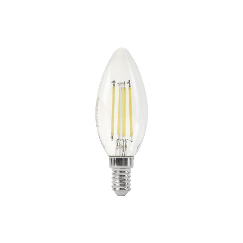 Ampoule LED E14 C35 4W 6000k filament blanc froid pas cher - Optonica