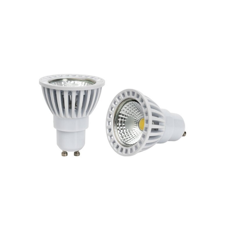 Ampoule LED GU10 6W 50° blanche COB 6000k - Optonica